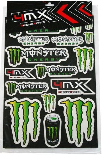 ADESIVO MONSTER MOSTER STICKER PRESPAZIATO Tuning Auto MOTO Sport