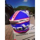 CASCO DA CROSS AIROH WRAAP BROKEN BLU E ROSSO