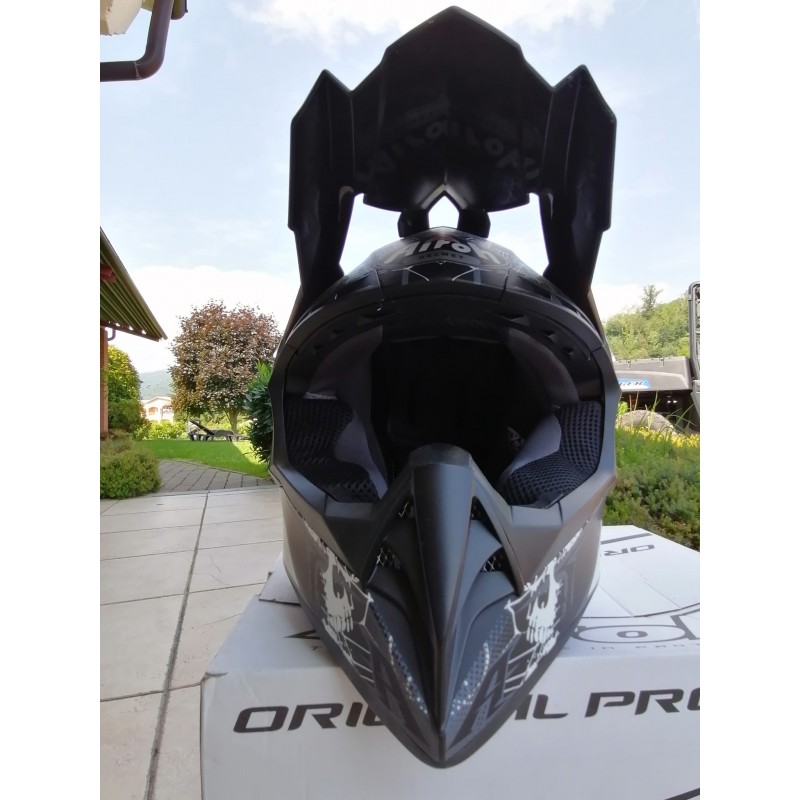 CASCO MOTO CROSS AIROH BIANCO NERO - PaolettiRacing.it