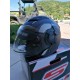 CASCO JET TWISTER CON VISIERA E OCCHIALI DA SOLE COLORE NERO GRIGIO